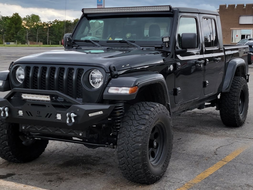 Mammoth 8 Steel Matte Black Wheel; 17x9; -6mm Offset (20-25 Jeep Gladiator JT)