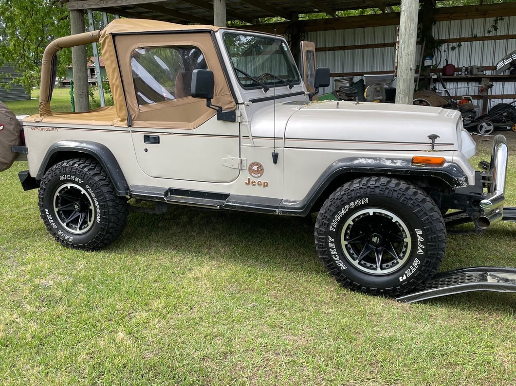 Mammoth 8 Black Wheel; 15x8; -19mm Offset (87-95 Jeep Wrangler YJ)