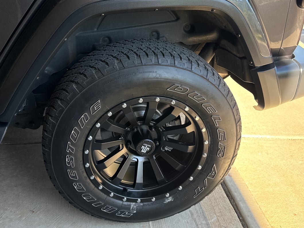 Mammoth 12 Hole Beadlock Satin Black Wheel; 18x9; -6mm Offset (18-25 Jeep Wrangler JL)