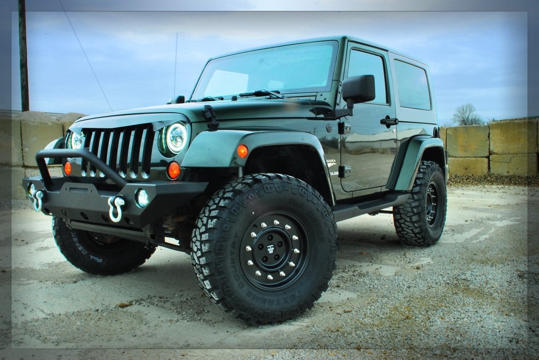 Mammoth General Matte Black Wheel; 16x8; 0mm Offset (07-18 Jeep Wrangler JK)