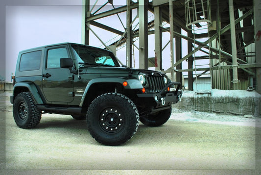 Mammoth General Matte Black Wheel; 16x8; 0mm Offset (07-18 Jeep Wrangler JK)