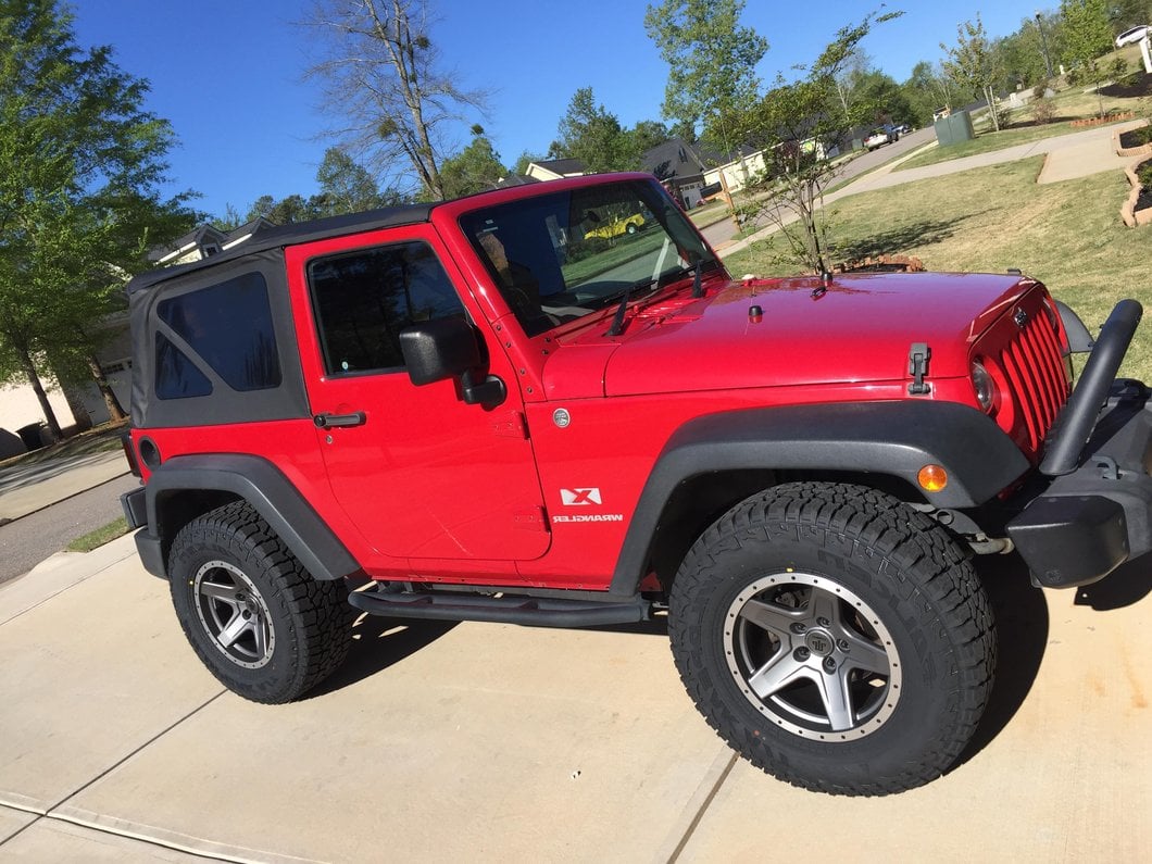 Mammoth Boulder Simulated Beadlock Style Charcoal Wheel; 17x9; -6mm Offset (07-18 Jeep Wrangler JK)