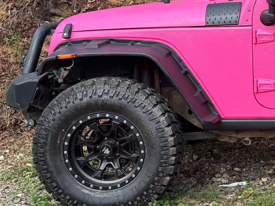 Mammoth Split 16 Beadlock Satin Black Wheel; 17x9; -6mm Offset (07-18 Jeep Wrangler JK)