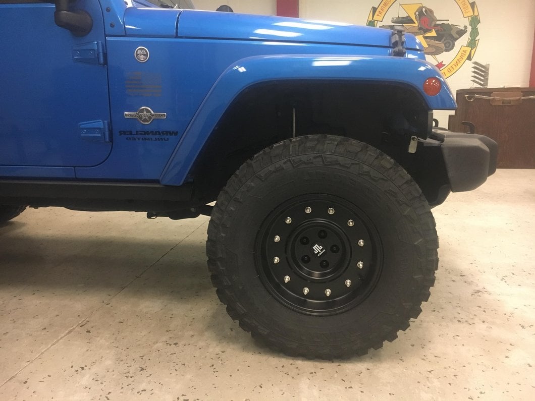 Mammoth General Matte Black Wheel; 17x9; -6mm Offset (07-18 Jeep Wrangler JK)