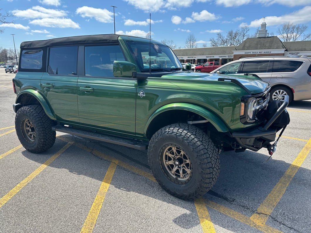 Mammoth Split 16 Satin Bronze 6-Lug Wheel; 17x9; -12mm Offset (21-25 Bronco, Excluding Raptor)