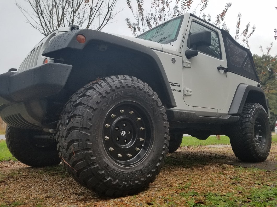 Mammoth General Matte Black Wheel; 17x9; -6mm Offset (07-18 Jeep Wrangler JK)