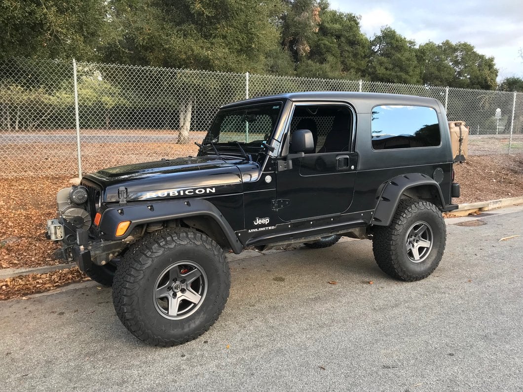 Mammoth Boulder Charcoal Wheel; 16x8; 0mm Offset (97-06 Jeep Wrangler TJ)