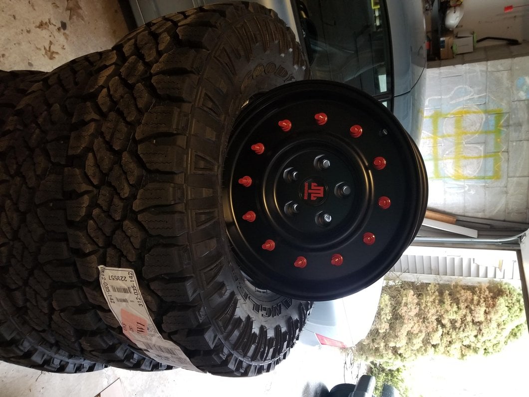 Mammoth General Matte Black Wheel; 16x8; 0mm Offset (07-18 Jeep Wrangler JK)