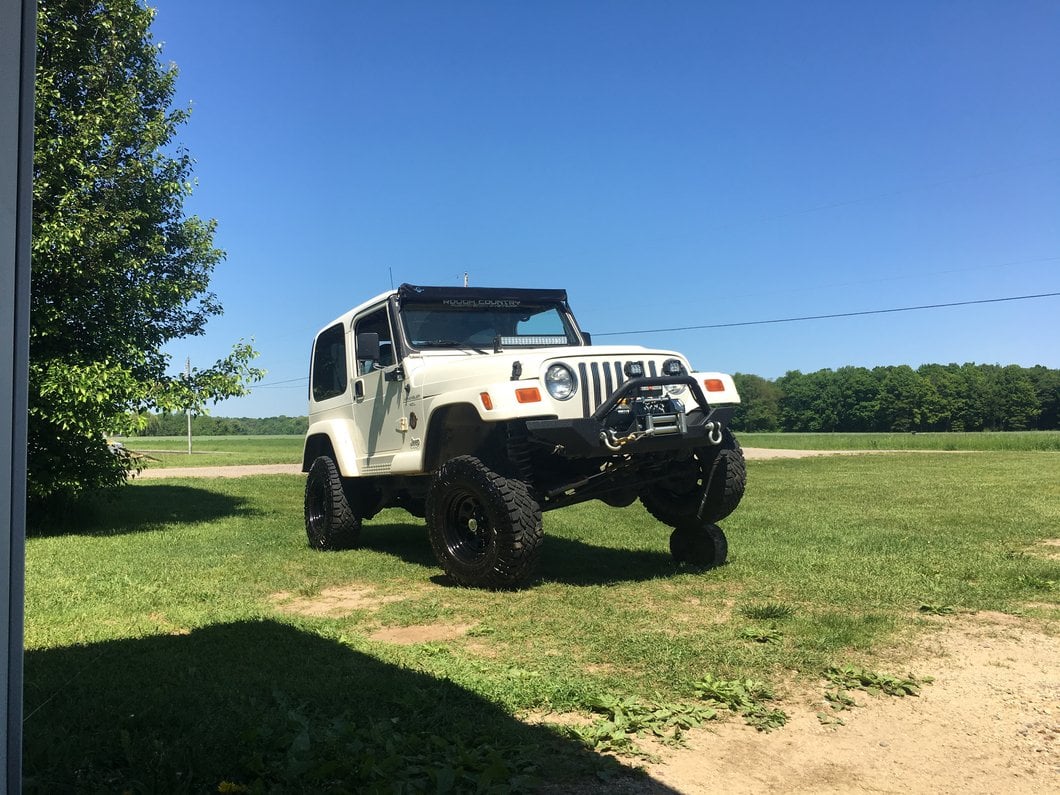 Mammoth 8 Black Wagon Wheel Edition Steel Wheel; 15x8; -19mm Offset (97-06 Jeep Wrangler TJ)