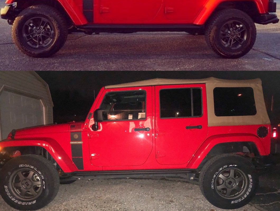 Mammoth 2-Inch Front / 1-Inch Rear Leveling Kit with End Links (07-18 Jeep Wrangler JK)