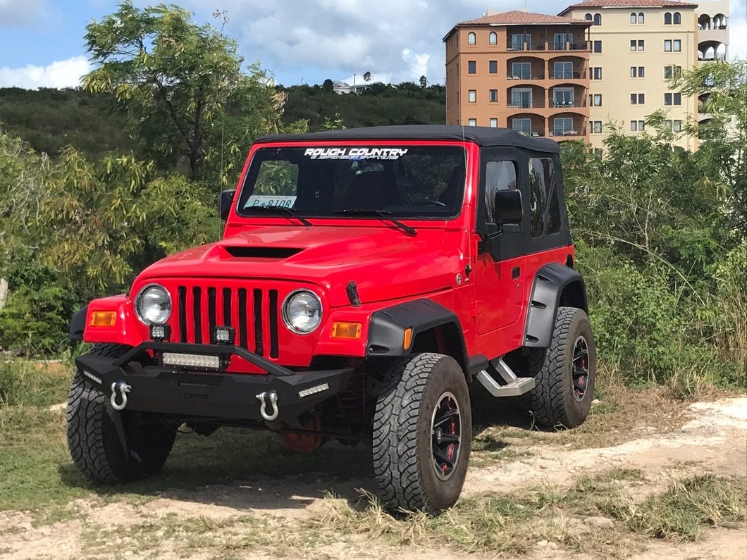 Mammoth 8 Aluminum Wheel Center Cap; Black (Fits Jeep Wrangler YJ & TJ Mammoth 8 Aluminum Wheels Only)