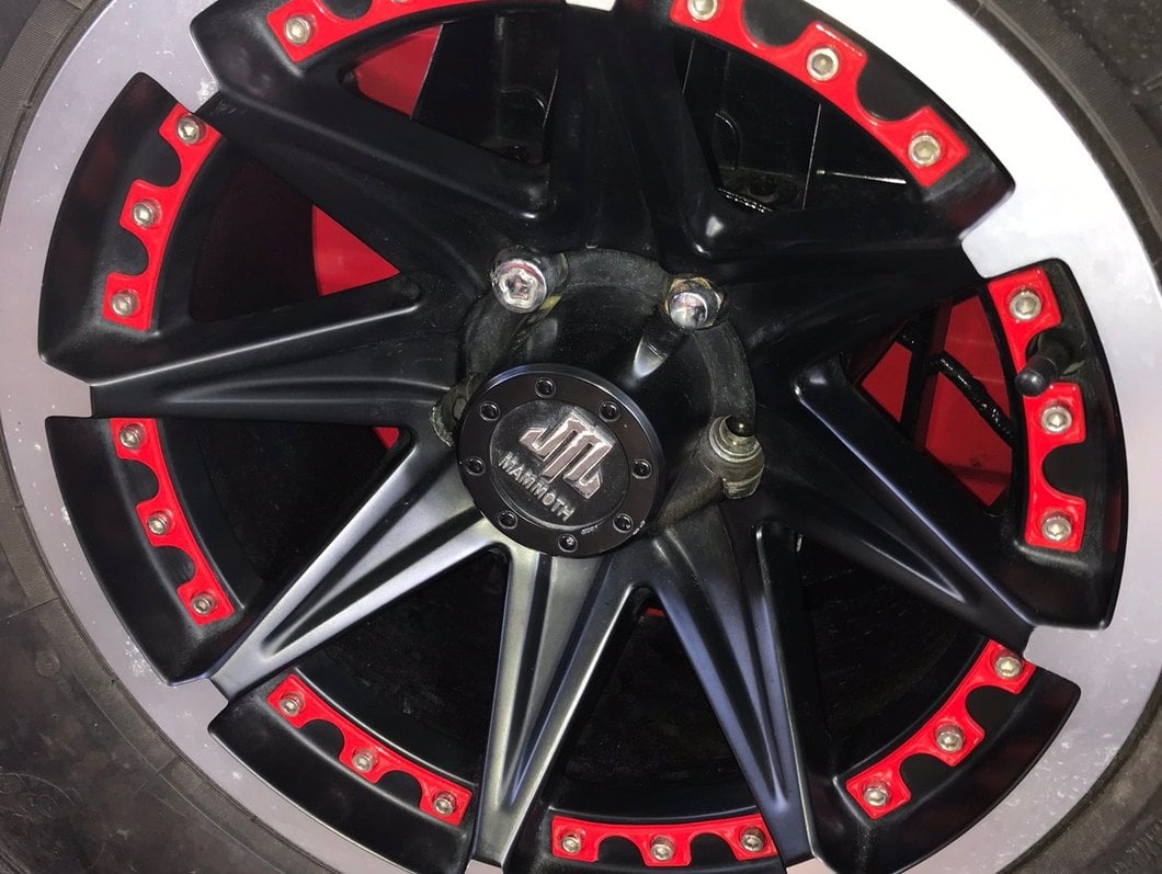 Mammoth 8 Aluminum Wheel Center Cap; Black (Fits Jeep Wrangler YJ & TJ Mammoth 8 Aluminum Wheels Only)