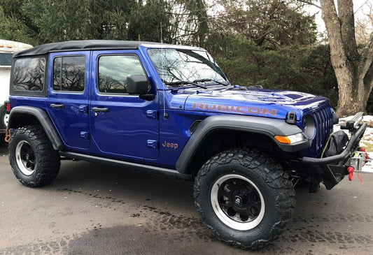 Mammoth 8 Aluminum Black Wheel; 17x9; -6mm Offset (18-25 Jeep Wrangler JL)