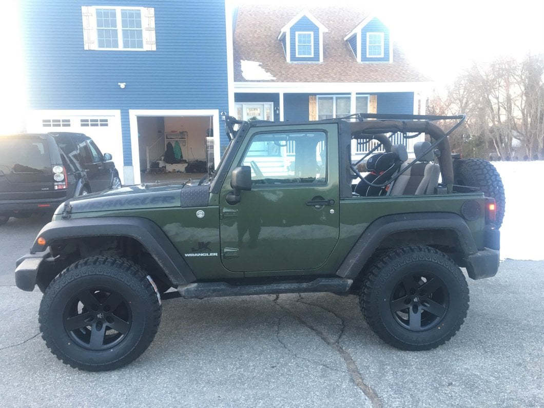 Mammoth Moab Black Wheel; 17x9; -6mm Offset (07-18 Jeep Wrangler JK)