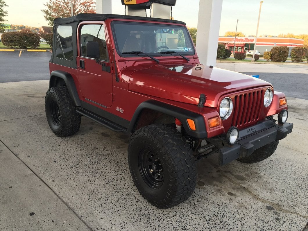 Mammoth D Window Black Steel Wheel; 15x8; -19mm Offset (97-06 Jeep Wrangler TJ)