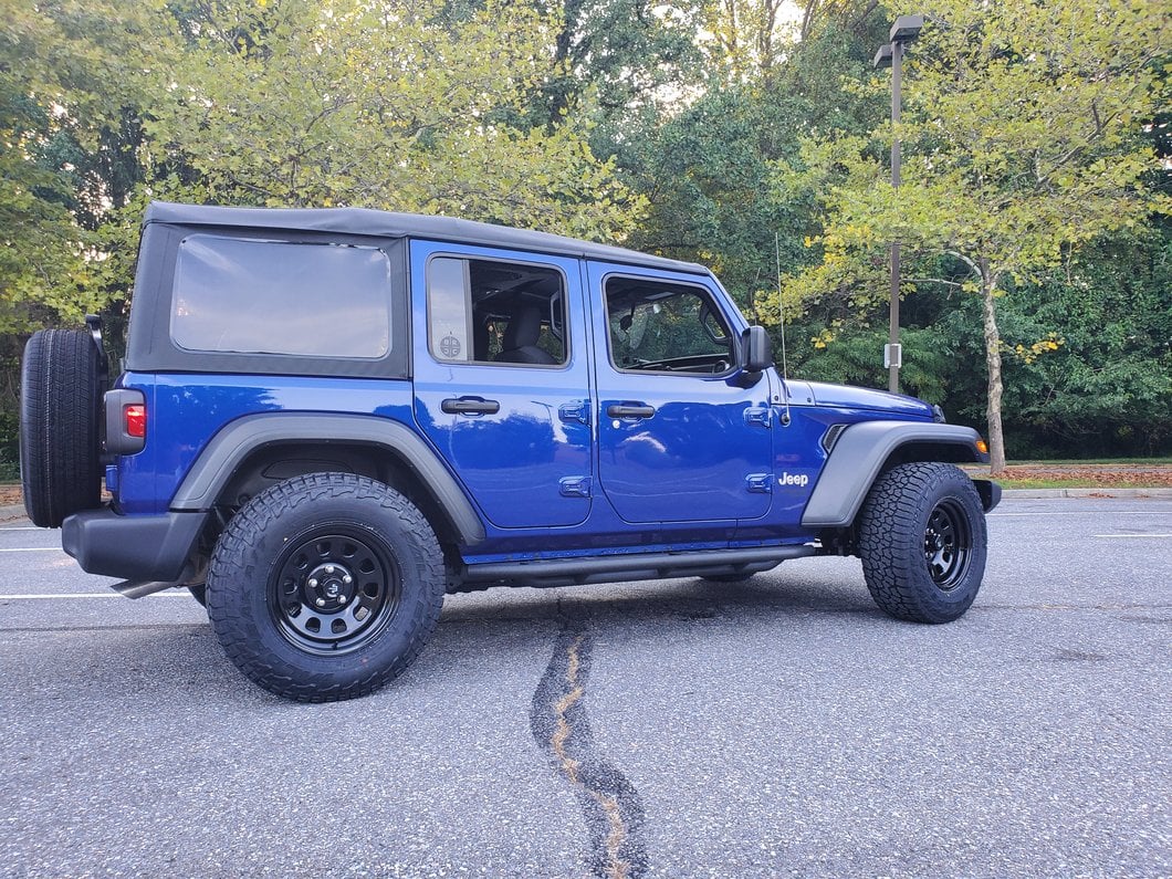 Mammoth D Window Black Steel Wheel; 17x9; -6mm Offset (18-25 Jeep Wrangler JL)