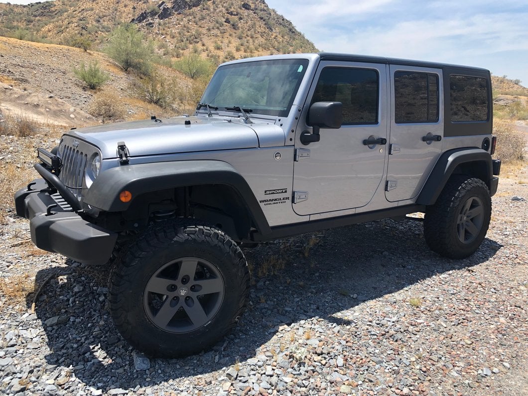 Mammoth Moab Charcoal Wheel; 17x9; -6mm Offset (07-18 Jeep Wrangler JK)