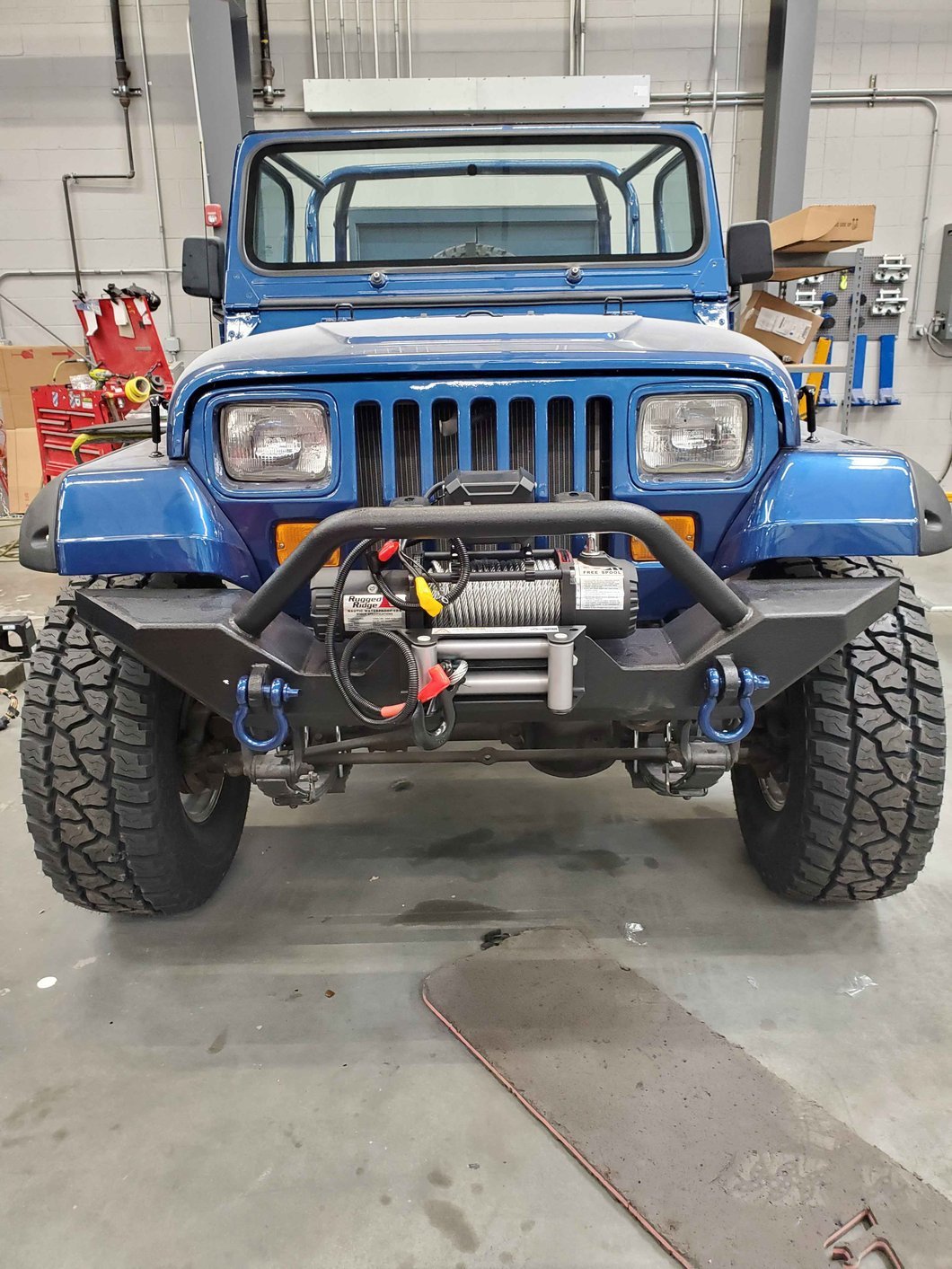 Mammoth 8 Simulated Beadlock Style Polished Wheel; 15x8; -19mm Offset (87-95 Jeep Wrangler YJ)