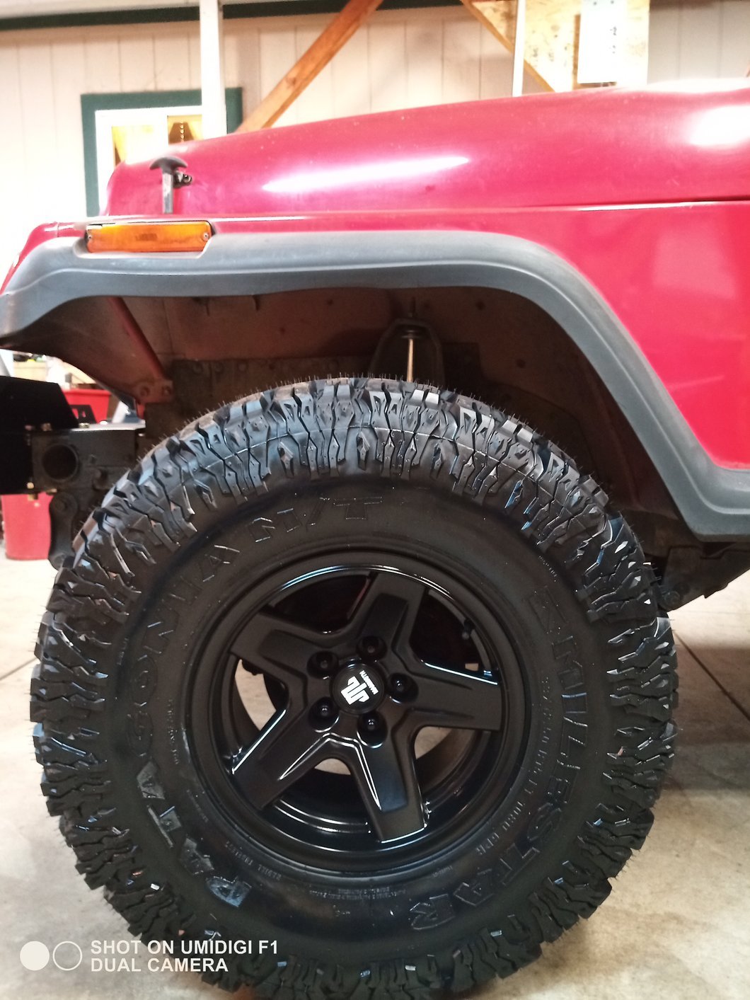 Mammoth Boulder Matte Black Wheel; 15x8; -19mm Offset (87-95 Jeep Wrangler YJ)