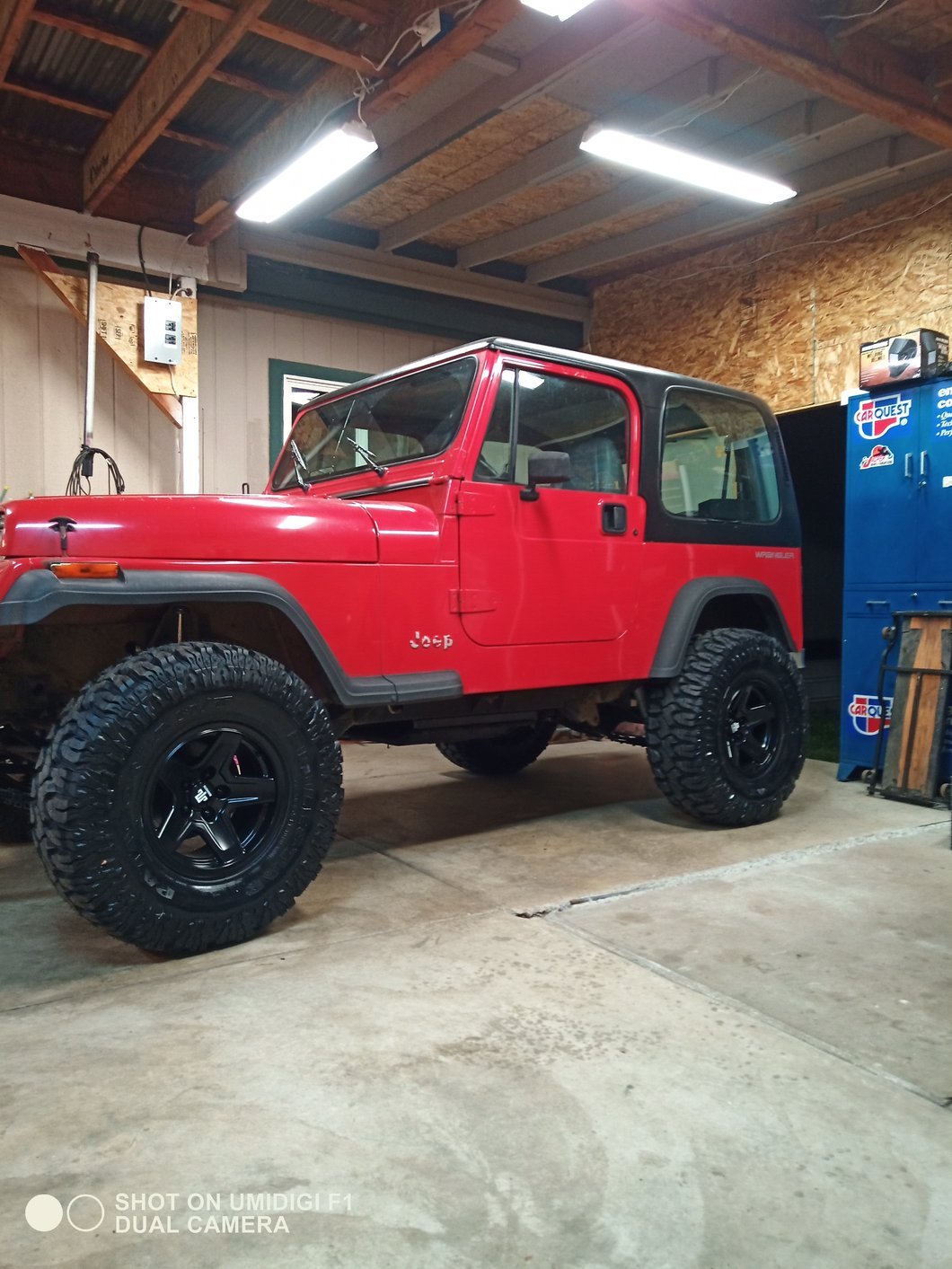 Mammoth Boulder Matte Black Wheel; 15x8; -19mm Offset (87-95 Jeep Wrangler YJ)