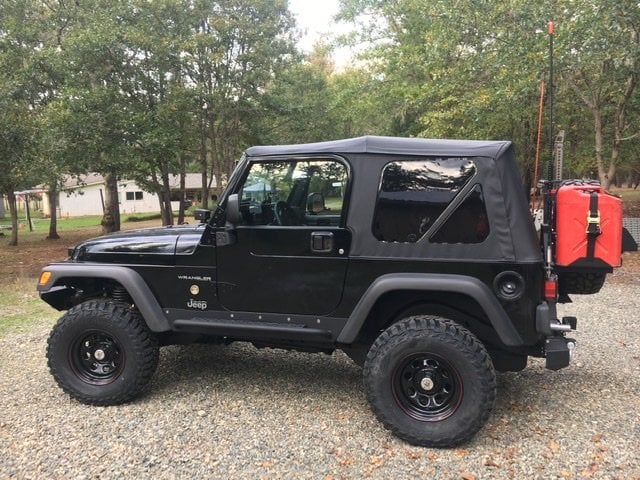 Mammoth 8 Black Wagon Wheel Edition Steel Wheel; 15x8; -19mm Offset (97-06 Jeep Wrangler TJ)