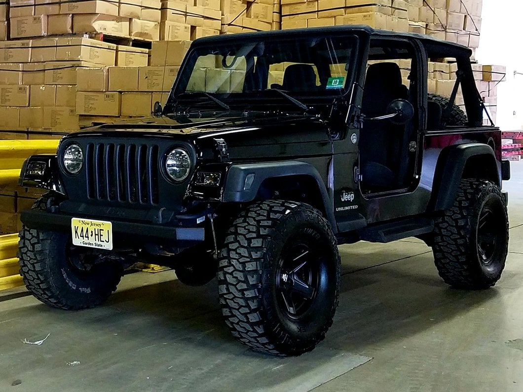 Mammoth Boulder Matte Black Wheel; 15x8; -19mm Offset (97-06 Jeep Wrangler TJ)