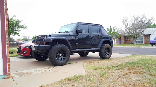 Mammoth 8 Steel Black Wheel; 17x9; -6mm Offset (07-18 Jeep Wrangler JK)