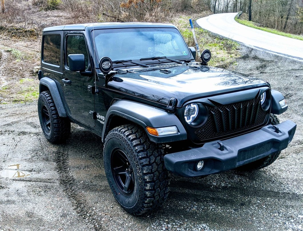 Mammoth Boulder Matte Black Wheel; 17x9; -6mm Offset (18-25 Jeep Wrangler JL)