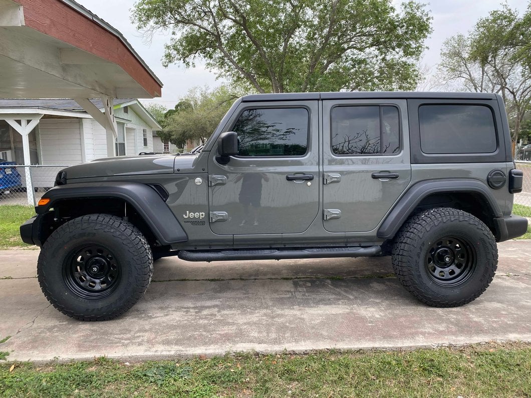 Mammoth D Window Black Steel Wheel; 17x9; -6mm Offset (18-25 Jeep Wrangler JL)