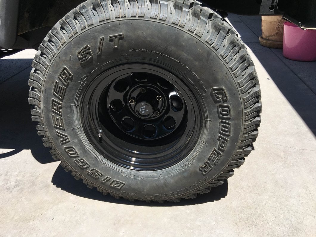 Mammoth 8 Black Steel Wheel; 15x10; -45mm Offset (87-95 Jeep Wrangler YJ)