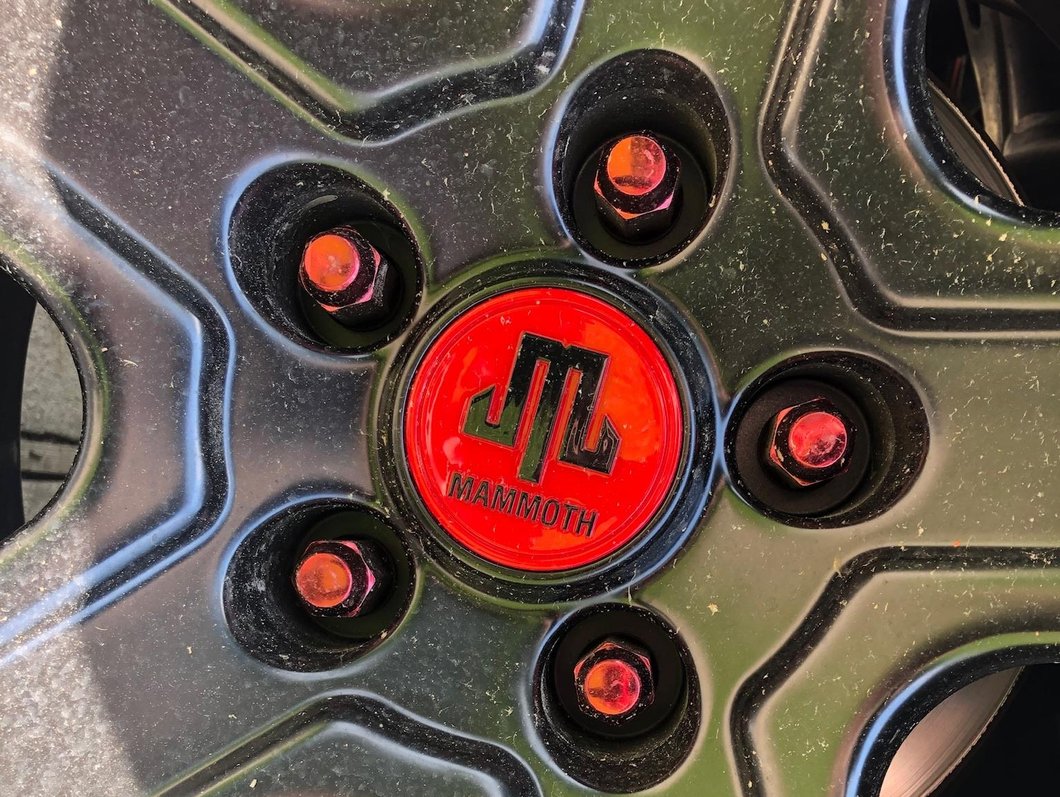 Mammoth Boulder Center Cap; Red (Fits Mammoth Boulder Wheels Only)