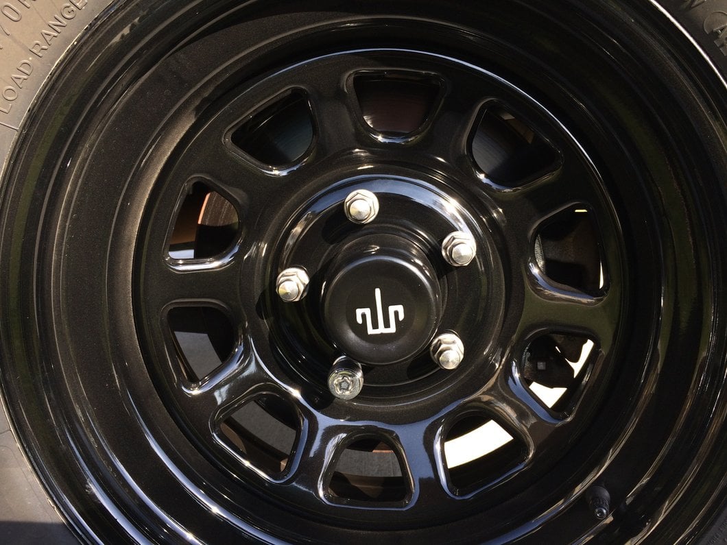 Mammoth Steel Wheel Center Cap; Black (Fits Mammoth Steel Wheels Only)