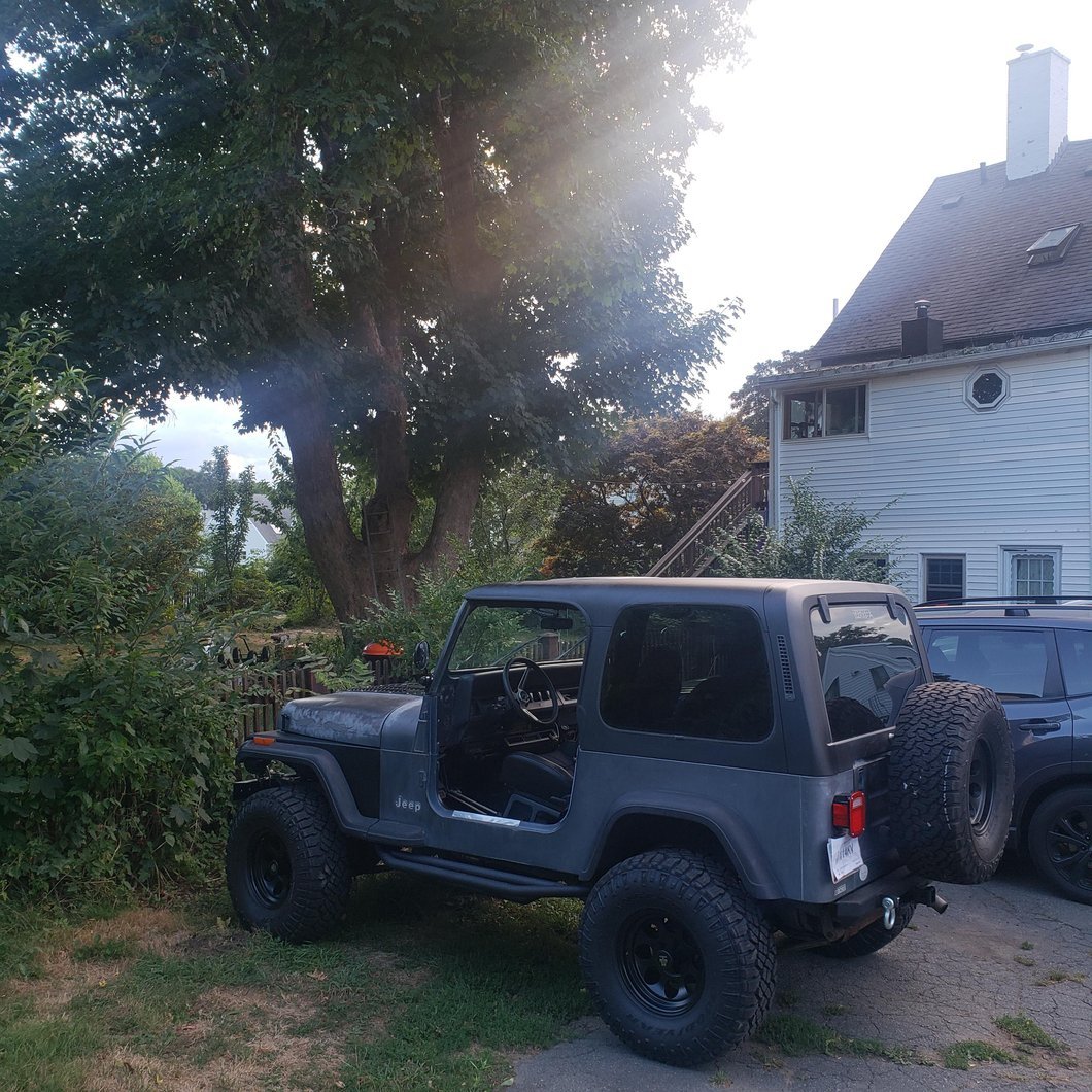 Mammoth 8 Matte Black Wheel; 15x8; -20mm Offset (87-95 Jeep Wrangler YJ)