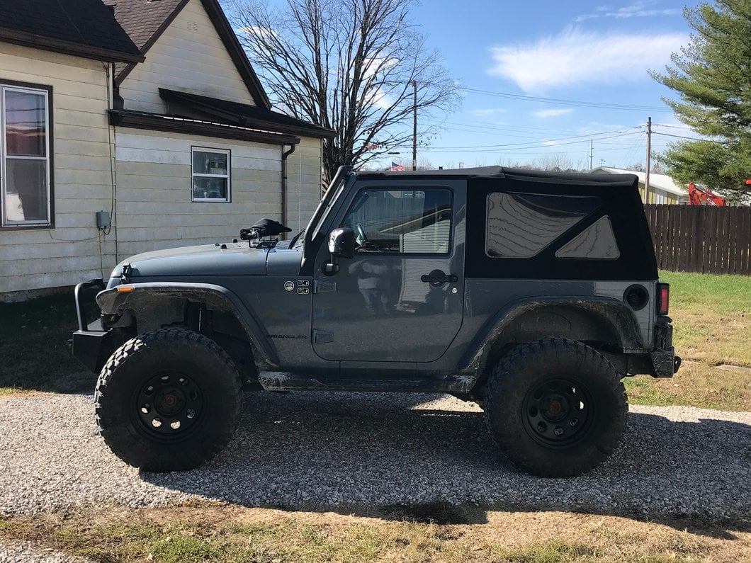 Mammoth 8 Steel Matte Black Wheel; 17x9; -6mm Offset (07-18 Jeep Wrangler JK)