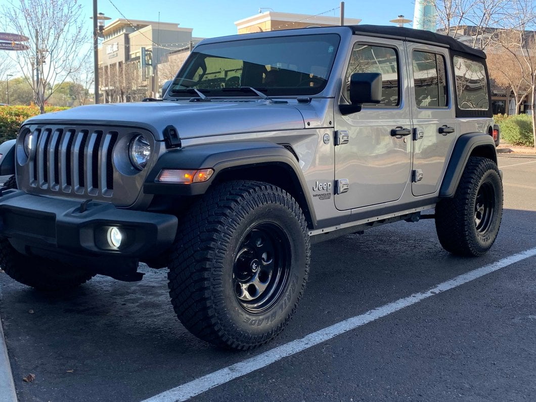 Mammoth 8 Steel Black Wheel; 17x9; -6mm Offset (18-25 Jeep Wrangler JL)