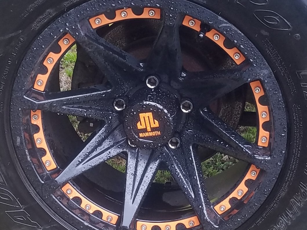 Mammoth 8 Aluminum Wheel Center Cap; Black (Fits Jeep Wrangler JK & JL Mammoth 8 Aluminum Wheels Only)