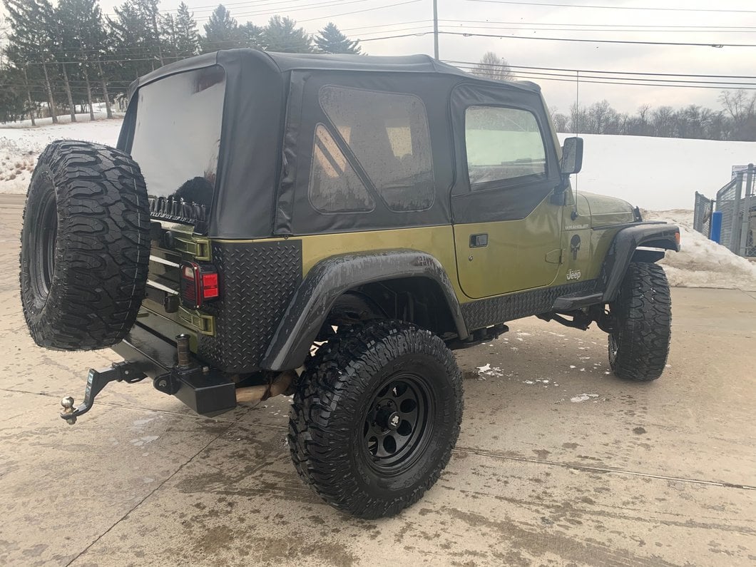 Mammoth 8 Matte Black Wheel; 15x8; -20mm Offset (97-06 Jeep Wrangler TJ)