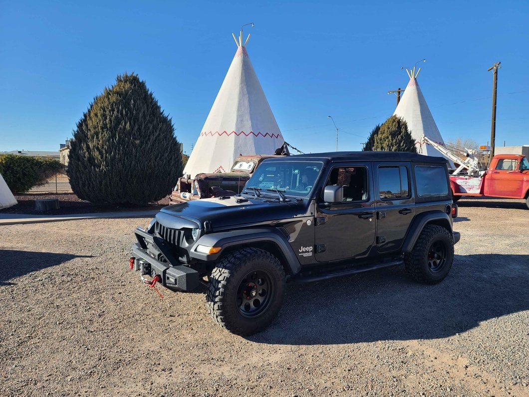 Mammoth 8 Aluminum Matte Black Wheel; 17x9; -6mm Offset (18-25 Jeep Wrangler JL)