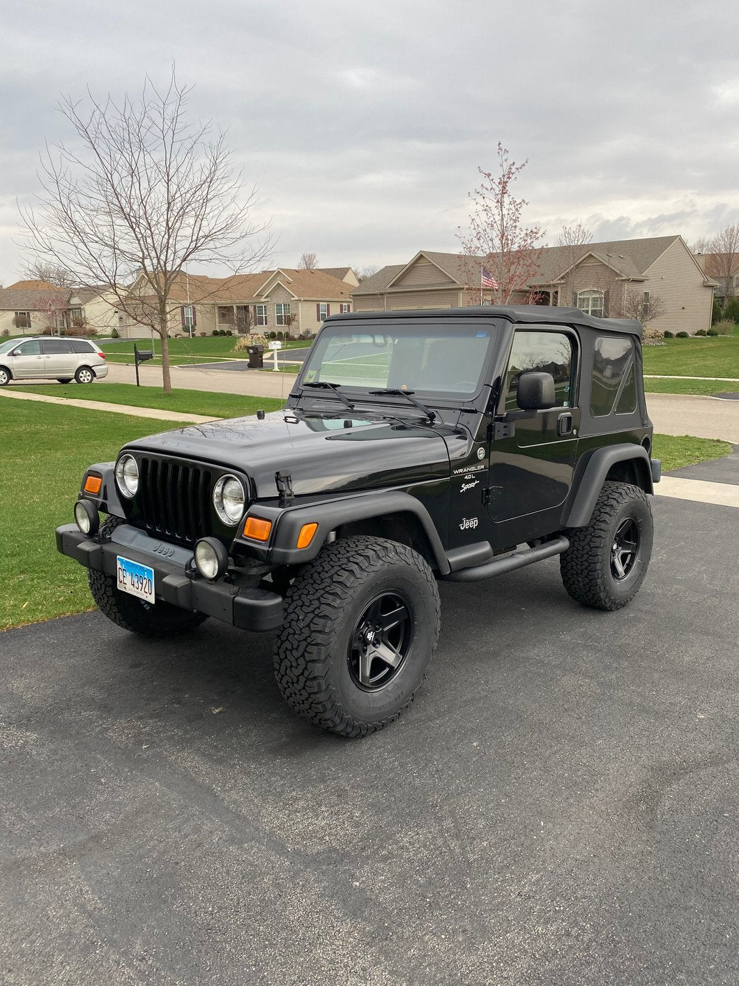 Mammoth Boulder Black Wheel; 16x8; 0mm Offset (87-95 Jeep Wrangler YJ)