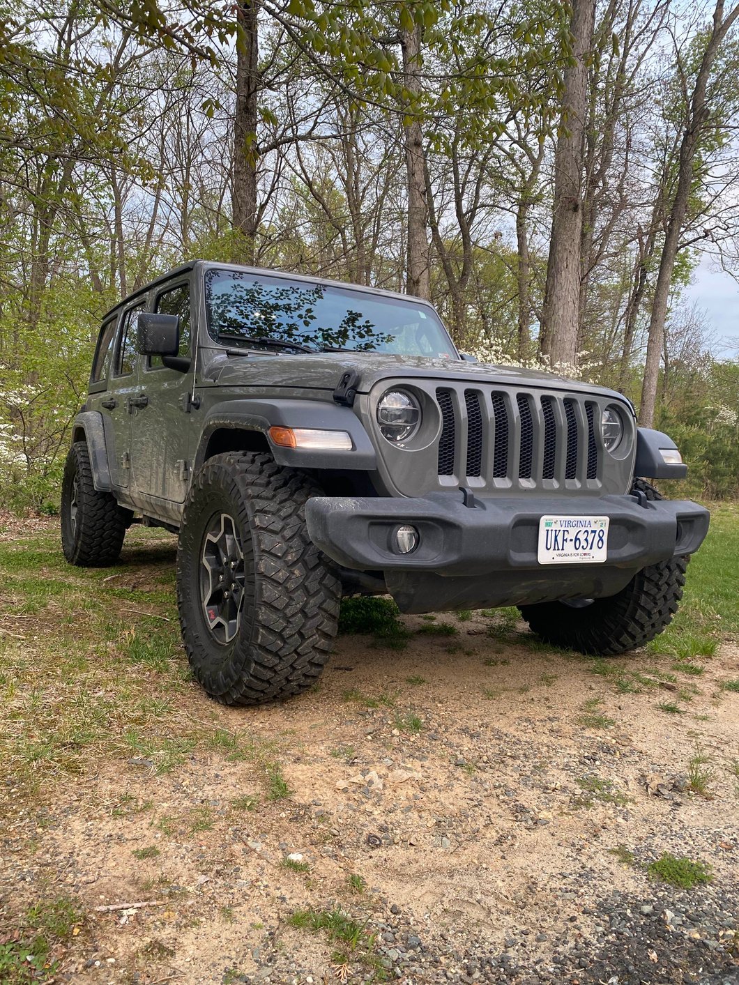 Mammoth 1.25-Inch Billet Wheel Spacers; Black (18-25 Jeep Wrangler JL)