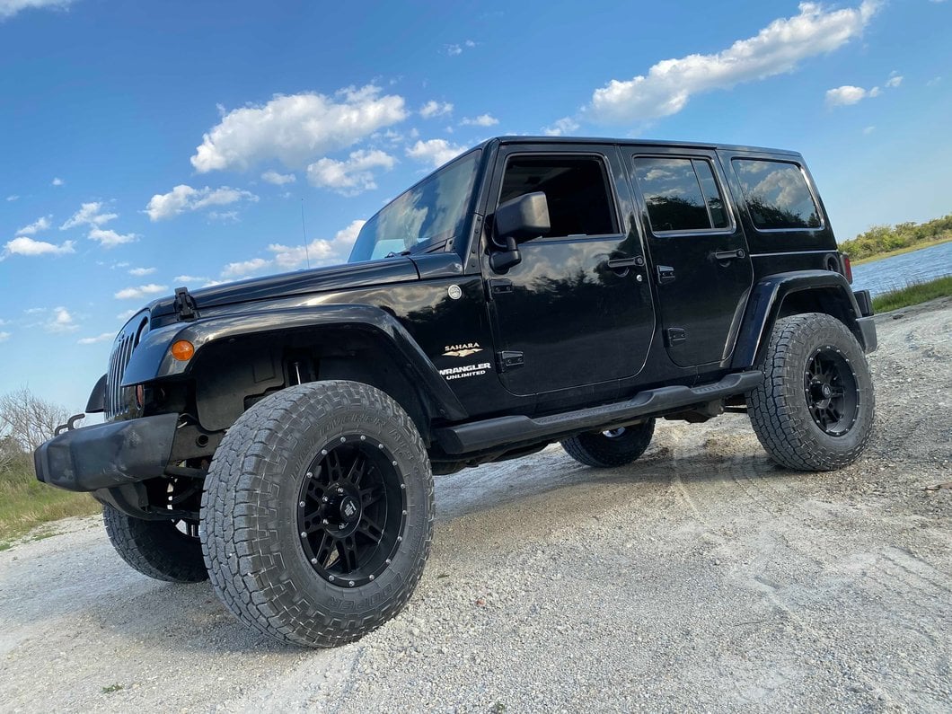 Mammoth Vader Simulated Beadlock Matte Black Wheel; 18x9; -6mm Offset (07-18 Jeep Wrangler JK)