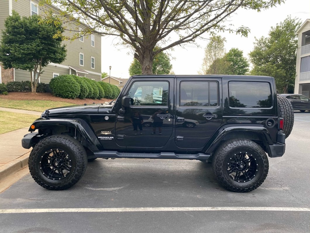 Mammoth Vader Simulated Beadlock Matte Black Wheel; 18x9; -6mm Offset (07-18 Jeep Wrangler JK)