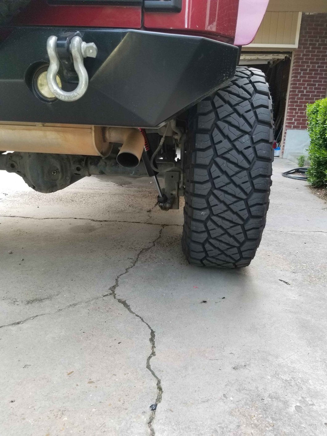 Mammoth Monotube Trail Series Rear Shock for 4 to 6-Inch Lift (07-18 Jeep Wrangler JK)