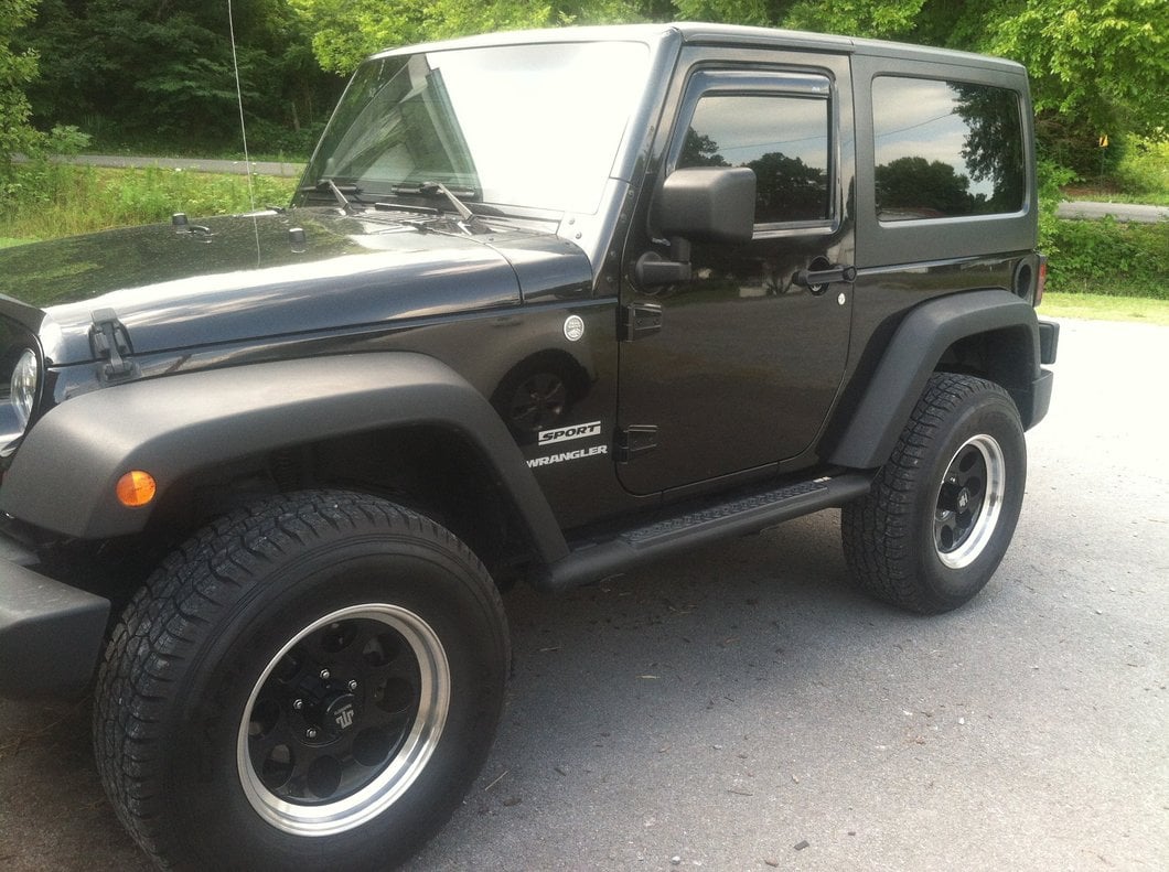 Mammoth 8 Aluminum Black Wheel; 17x9; -6mm Offset (07-18 Jeep Wrangler JK)