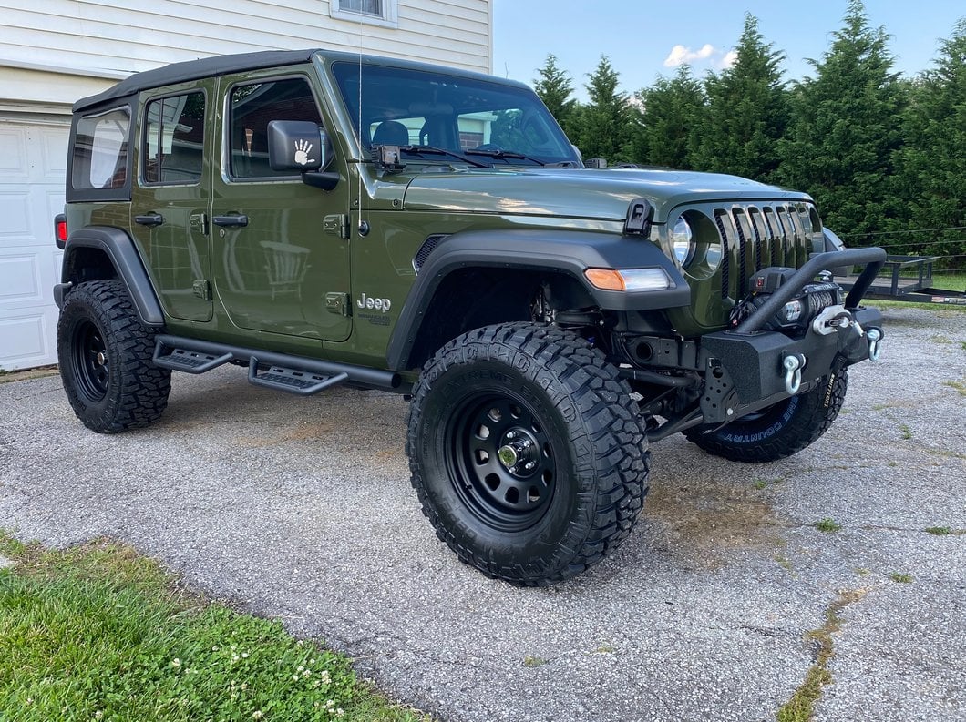 Mammoth D Window Matte Black Steel Wheel; 17x9; -6mm Offset (18-25 Jeep Wrangler JL)
