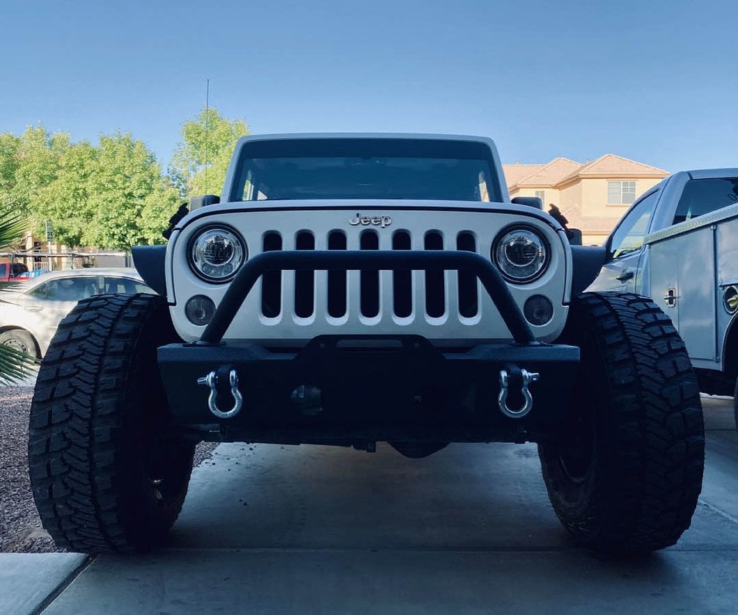 Mammoth 1.75-Inch Billet Wheel Spacers; Black (07-18 Jeep Wrangler JK)