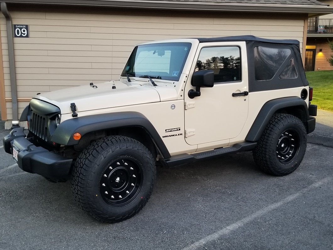 Mammoth General Matte Black Wheel; 17x9; -6mm Offset (18-25 Jeep Wrangler JL)