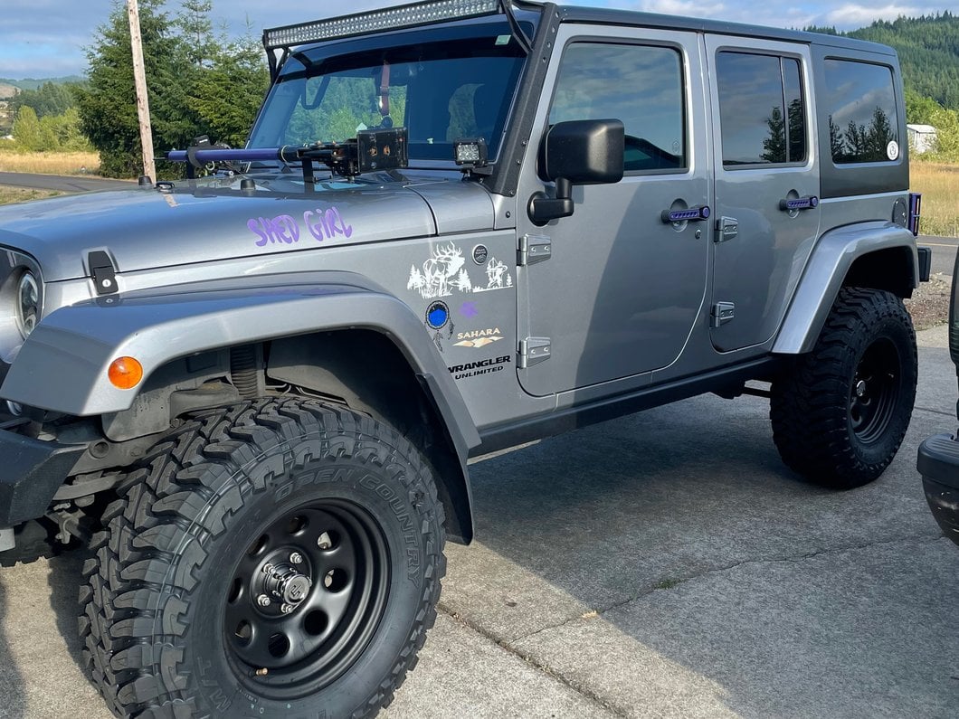 Mammoth 8 Steel Matte Black Wheel; 17x9; -6mm Offset (07-18 Jeep Wrangler JK)