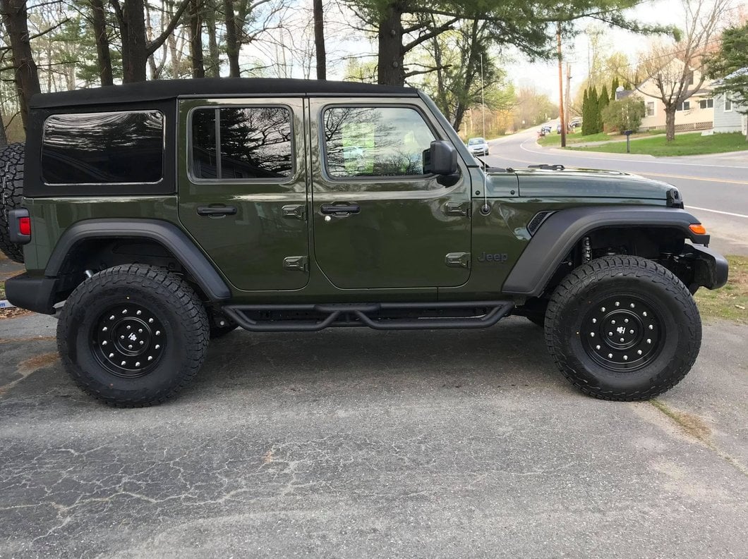 Mammoth General Matte Black Wheel; 17x9; -6mm Offset (18-25 Jeep Wrangler JL)