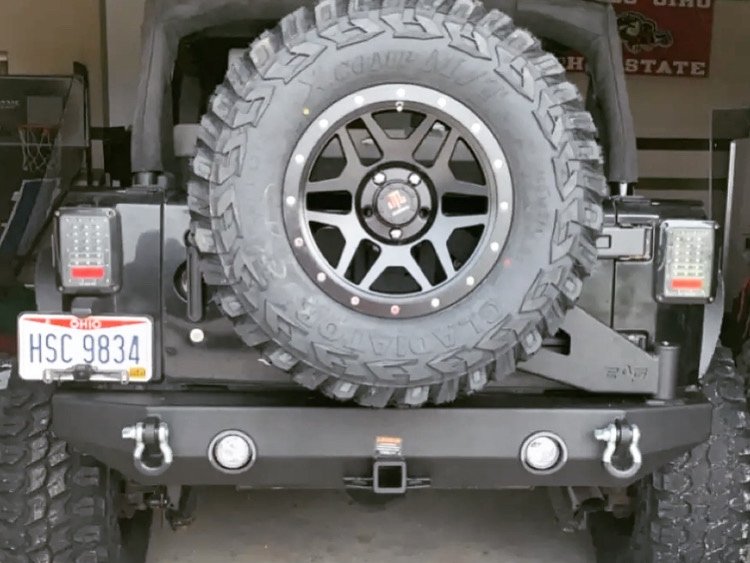 Mammoth Split 6 Simulated Beadlock Matte Black Wheel; 17x9; -6mm Offset (07-18 Jeep Wrangler JK)